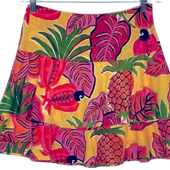 FARM Rio Fruit Dream Mini Skirt, NWT, size small, lined, side-zip - Picture 3 of 14